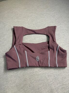 FP Movement by Free People Cutout Back Sports Bra - Dusty Mauve